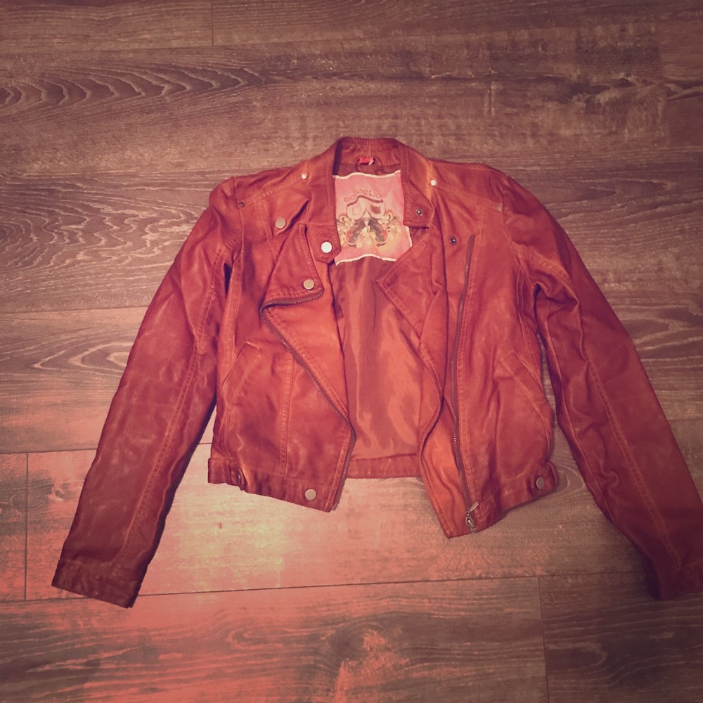 B Collection faux leather bikers jacket